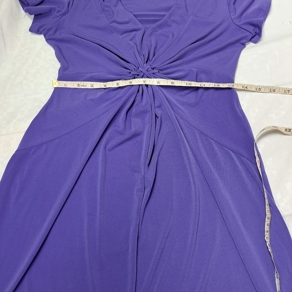 Daisy Fuentes Purple Twist Knot Top Short Sleeve - Picture 8 of 10